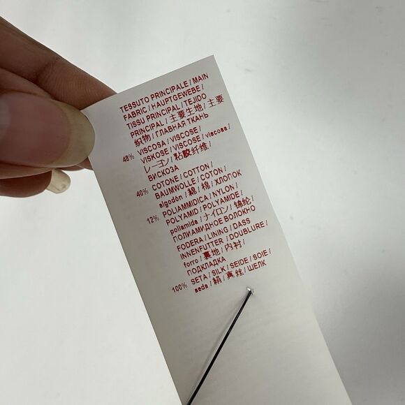 Marni Made in Italy Blue A-Line Skirt Size 36, USA 0 Contrast Stitch Zip Back - Picture 16 of 16